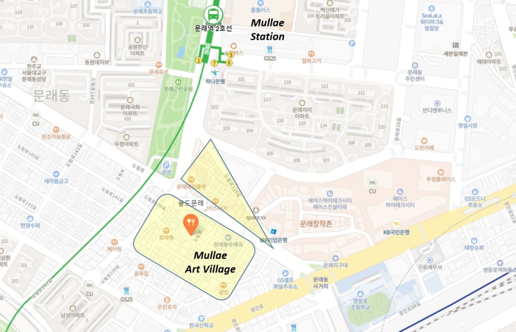 Map of Mullae Art Village