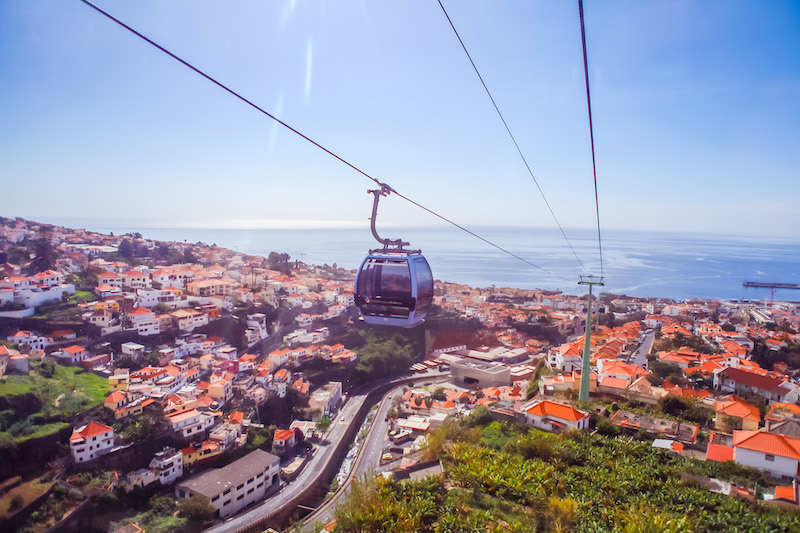 Cable Car going to Monte Palace in Madeira