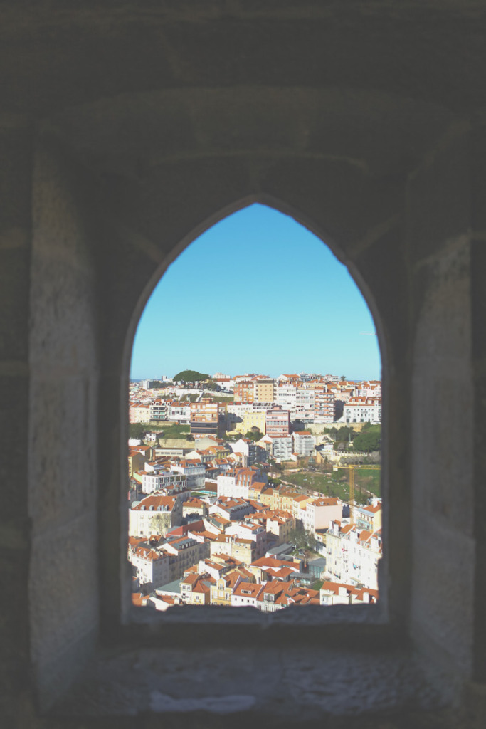 View from a small view at Sao Jorge Castle