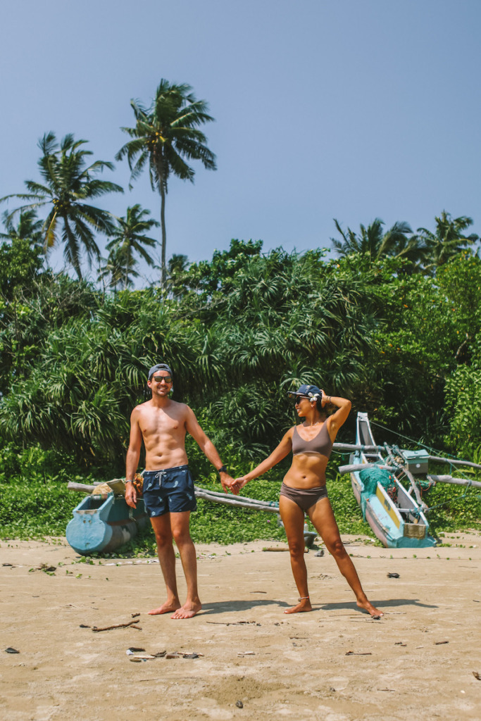 Weligama beach, one of the best things to see in the south of Sri Lanka