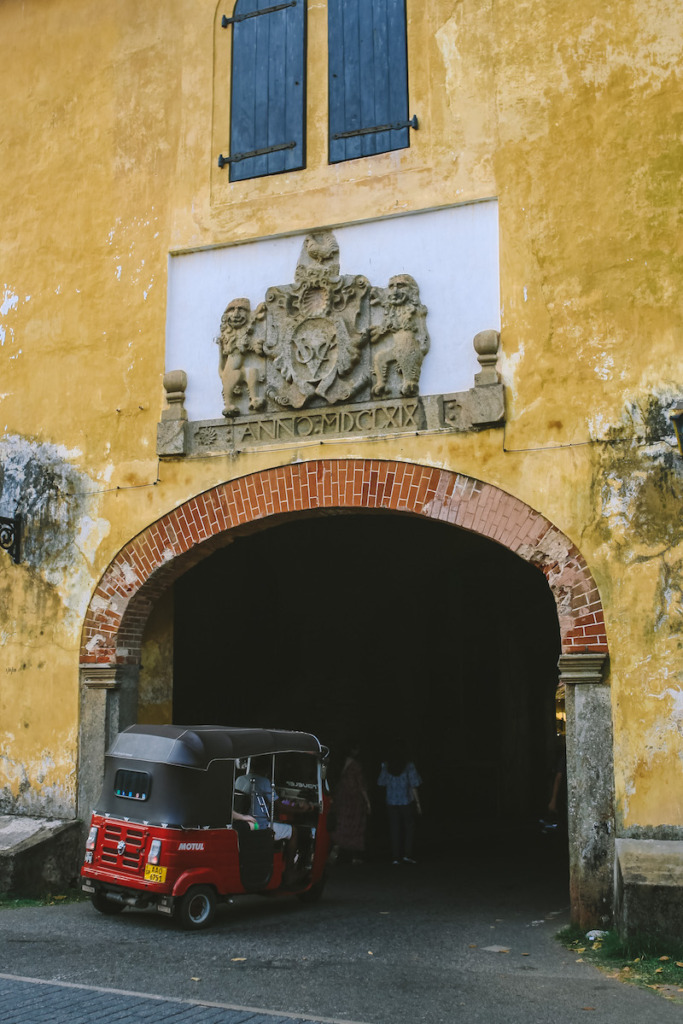 The old gate of Galle Fort. One of the best things to see in Galle