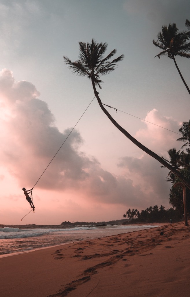 The famous swing in the south of Sri Lanka