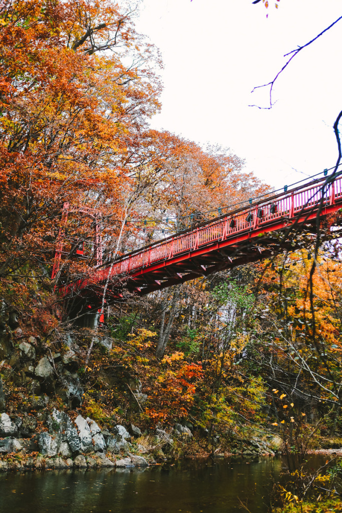 Jozankei red bridge