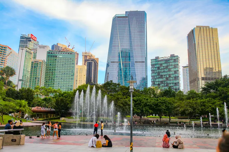 KLCC Park in Kuala Lumpur, Malaysia