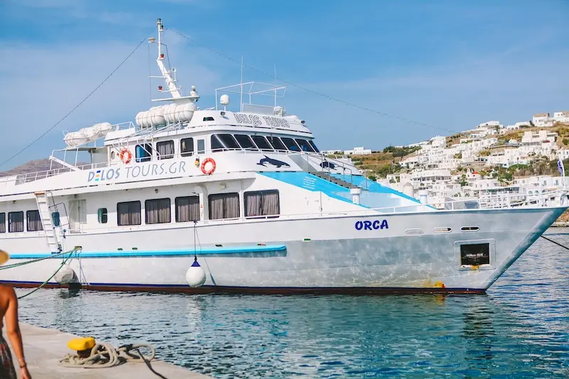 How to get to Delos? This is the ferry to get you there. 