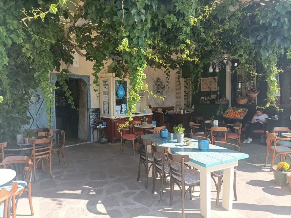 Bar front in Paros