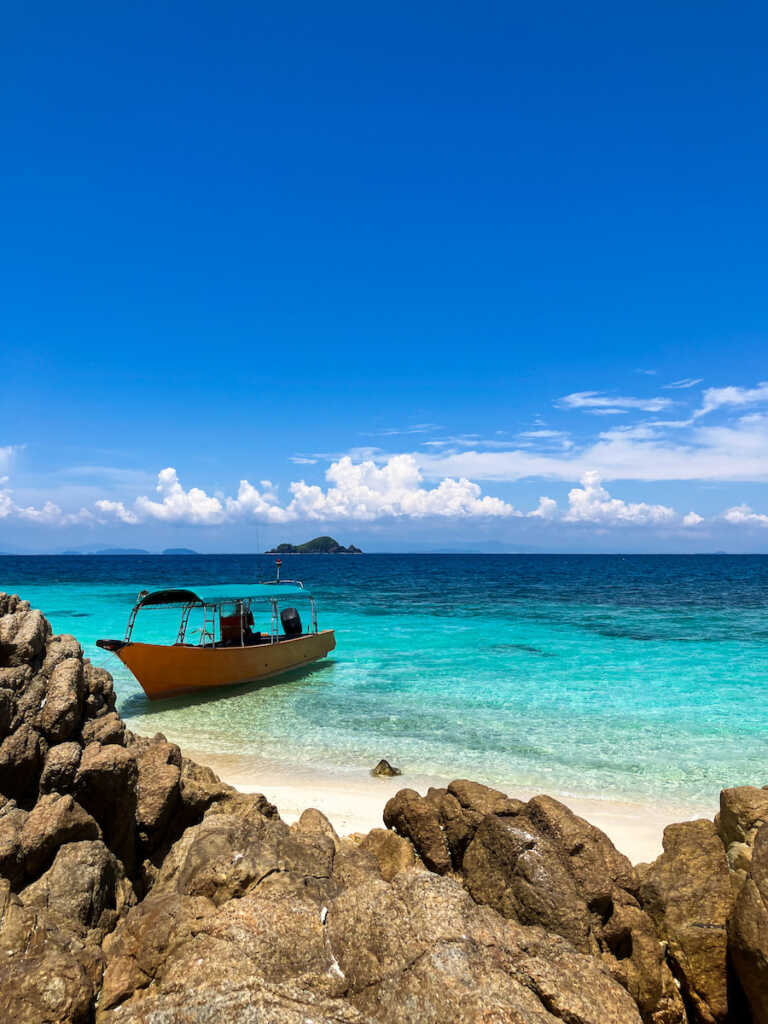 A boat by the beach