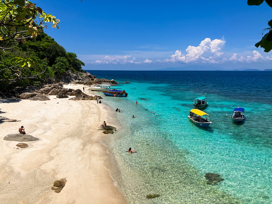 The Turquoise Water at the beach
