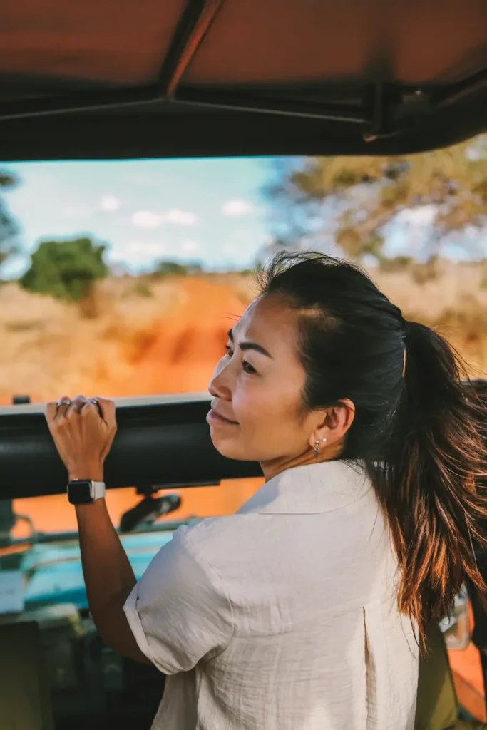 Best things to do in Kenya: Go on a safari to explore the wildlife. Hammer taking the pose.