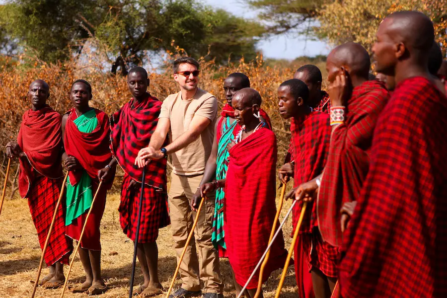Village Maasai at Amboseli National Park in Kenya