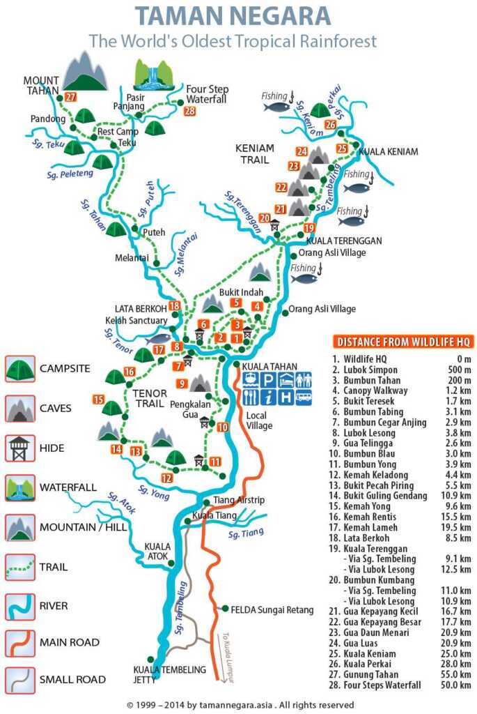 Official Map of Taman Negara
